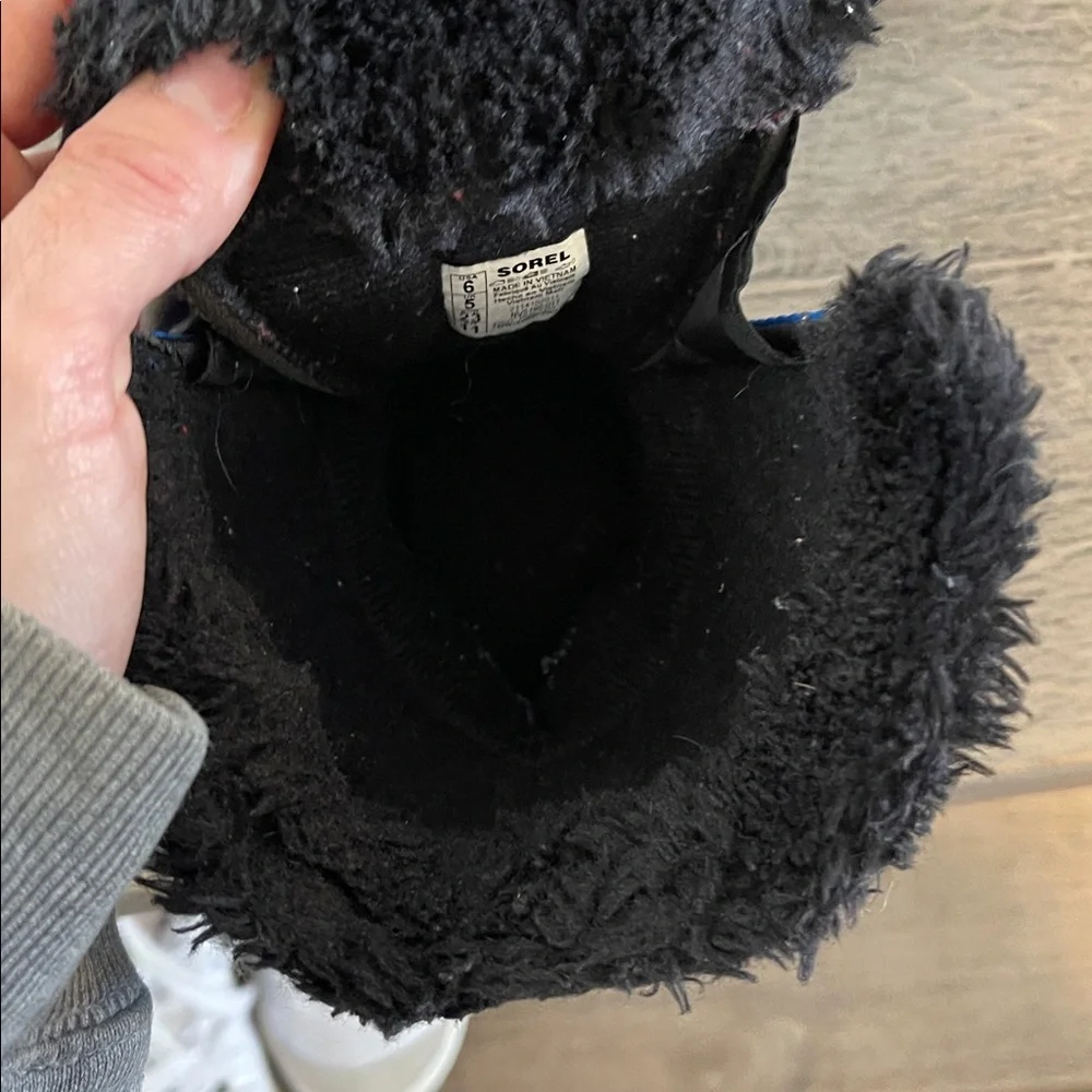 Sorel Winter Toddler -Baby - Size 6 - Snow Boots- Insulated -Commander - Black‎